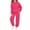 Hot Pink, variant on dazeni Girls Fleece Lined Athletic Sweatsuit Cute Love Heart Print Long Sleeve Hoodies Pullover with Joggers with Pockets Soft 2 Piece Outfits Sweat Suit Light Blue 8-9 Years