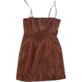 thumbnail image 1 of Danielle Bernstein Robe Courte Unie pour Femme, Brun, 8, 1 of 2