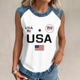 thumbnail image 4 of Trgacdwlo 1776-2026 250 Anniversary USA Shirt Flag Print Independence Day Women’s Tank Top Freedom Women's 4th of July Shirts, 4 of 6