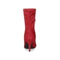 thumbnail image 2 of BLISSFUL STEP Women's Pointy Toe Stiletto Heels Ankle Boots Red 7, 2 of 8