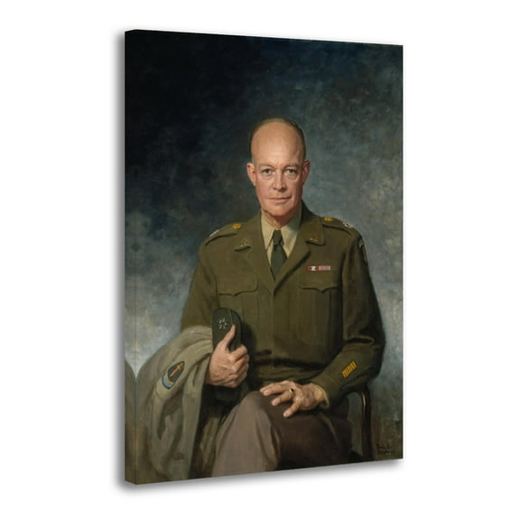 Dwight D. Eisenhower Art Poster Canvas Painting Decor Wall Print Photo Gifts Home Modern Decorative Posters 16x24inch(40x60cm)