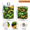 thumbnail image 3 of WOBOGO St Patricks Pattern with Leprechaun and Shamrock Transparent Plastic Jar 2pcs Cotton Swabs Balls Pads Floss Stick Dispenser Bathroom Vanity Storage Organizer, 3 of 7