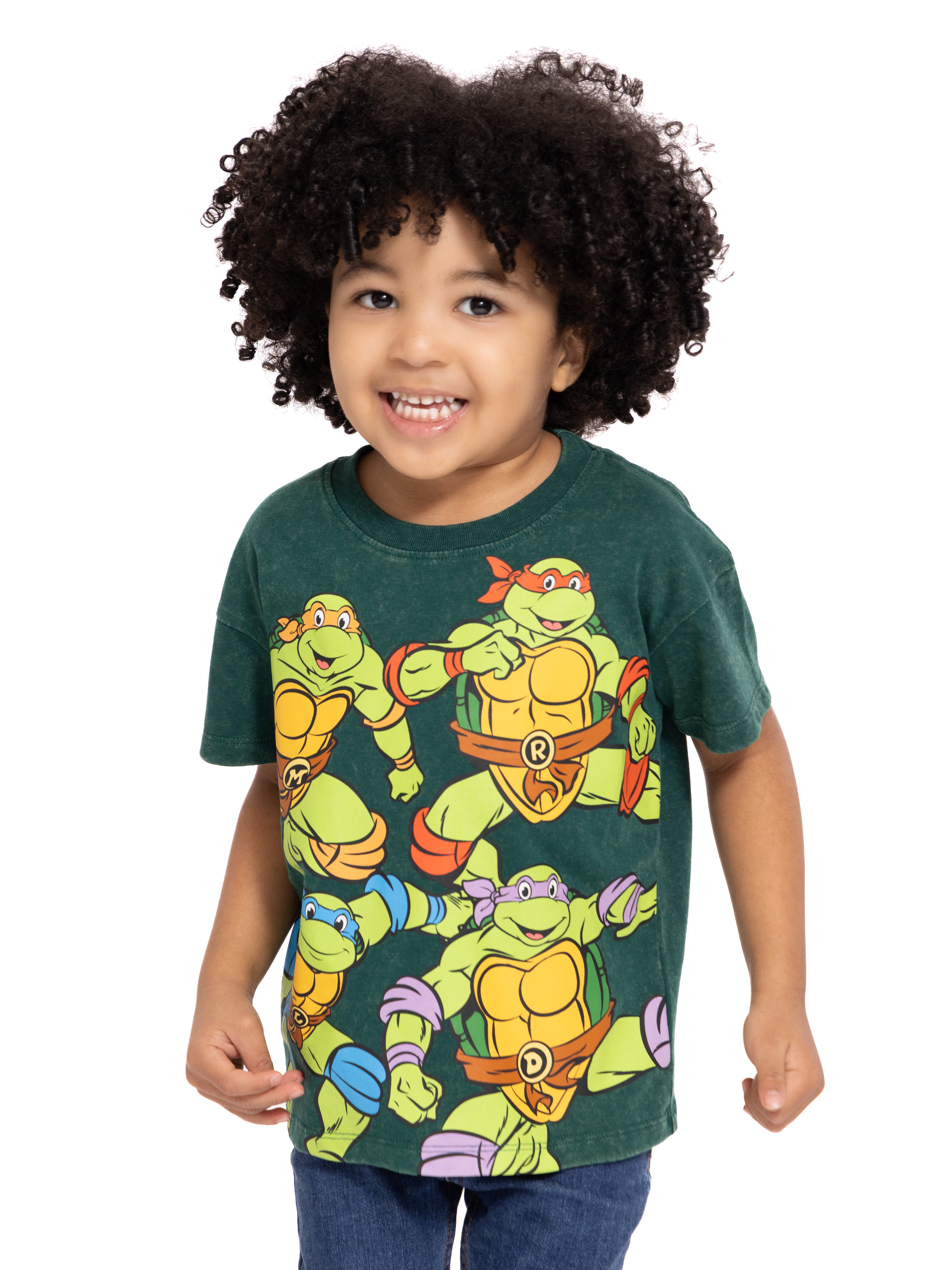 Teenage Mutant Ninja Turtles Toddler Graphic Crewneck Tee with Short Sleeves, Sizes 12M-5T