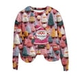 thumbnail image 4 of Patlollav Christmas Tops for Women,Ladies Tops Under $5 Long Sleeve Loose Fitting Sweater Gift, 4 of 6