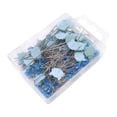 thumbnail image 1 of KLKCMS Straight Pins Hand Sewing Pins for DIY Activities Parties Wedding Decoration Blue, 1 of 9