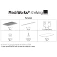thumbnail image 3 of Design Ideas MeshWorks Shelving Rack, Metal Shelf Unit with Wood Top, Black, 3 of 12