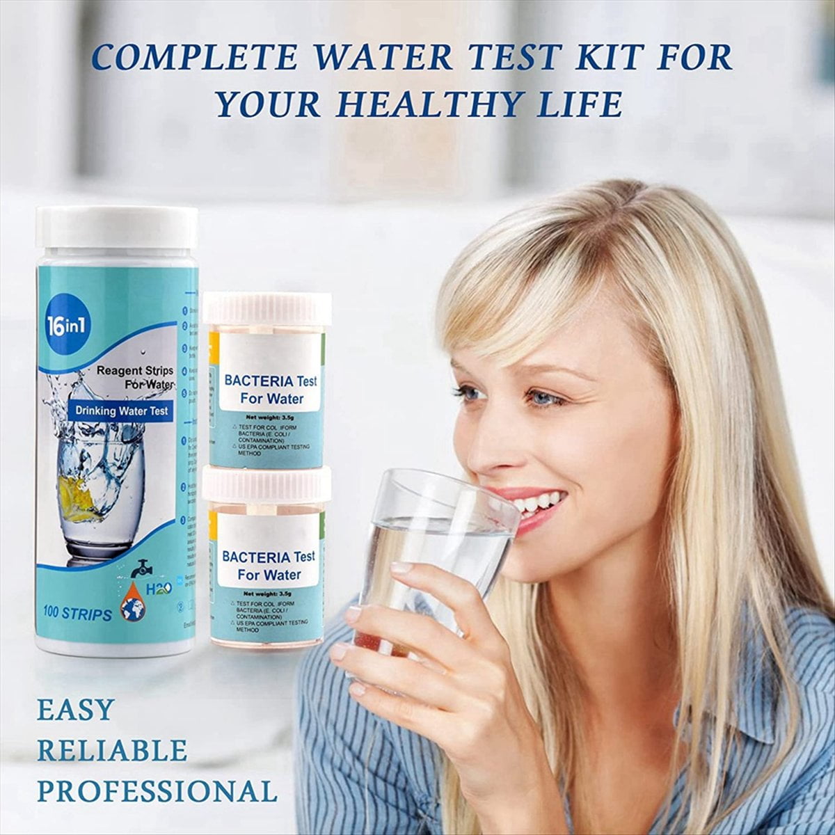 5X 17-In-1 Complete Water Test Kit for Home,500 Strips + 10 Water Testing Kits for Drinking Water Easy Testing, PH, Lead