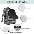 thumbnail image 4 of Waterproof Bohemian Backpack for Students, Rustic Floral Laptop Bag with Side Pockets and Large Capacity, 4 of 5