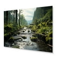 thumbnail image 2 of Designart "Olympic National Forest with River USA s Wilderness" USA Metal Art Print, 2 of 5