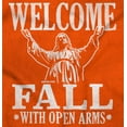 thumbnail image 2 of Welcome Fall Autumn Jesus Vibes Womens Fitted Plus Size Graphic Tee Brisco Brands 2X, 2 of 5