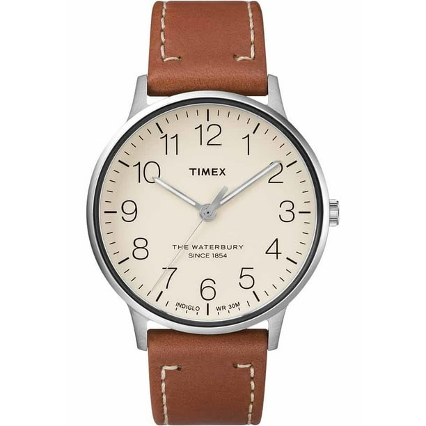 Timex TW2R43300 The Waterbury Intelligent Mens Watch Khaki Beige