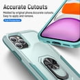 thumbnail image 6 of iPhone 11 Pro Case, 360 ?Rotate Ring Stand Rugged Lightweight Slim Impact-Resistant Full Body Shockproof Protective Bumper Case For iPhone 11 Pro,Green, 6 of 8