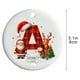 thumbnail image 3 of Adornos navideños con letras del alfabeto | 26 colgantes decorativos | Decoración navideña personalizada para hacer tú mismo, 3 of 6