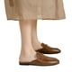 thumbnail image 5 of Zapatos Casuales Deslizan en Toboganes Mulas para Mujer Cadena Metal Dedo, 5 of 8