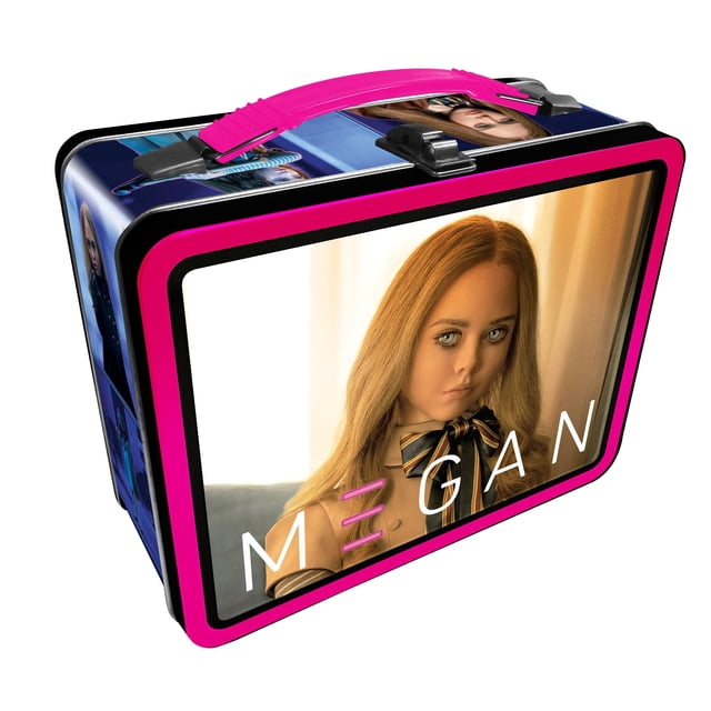 Caja de almacenamiento AQUARIUS M3gan Fun Box de lata con asa y tapa
