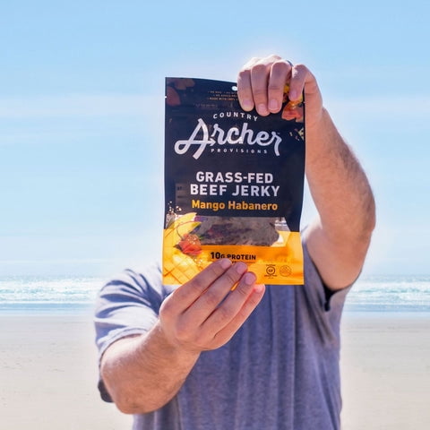 (Pack of 12), Country Archer Mango Habanero Beef Jerky, 2.5 oz
