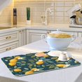 thumbnail image 6 of Yayeee Dish Drying Mat for Kitchen Counter 18"x24" Microfiber Absorbent Pad, Blue Lemons, 6 of 7