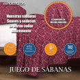 thumbnail image 4 of Juego De Sábana Hotelera MELOCOTTON HOGAR Microfibra Premium Matrimonial incluye 4 Fundas De almohada Mod-D13, 4 of 5