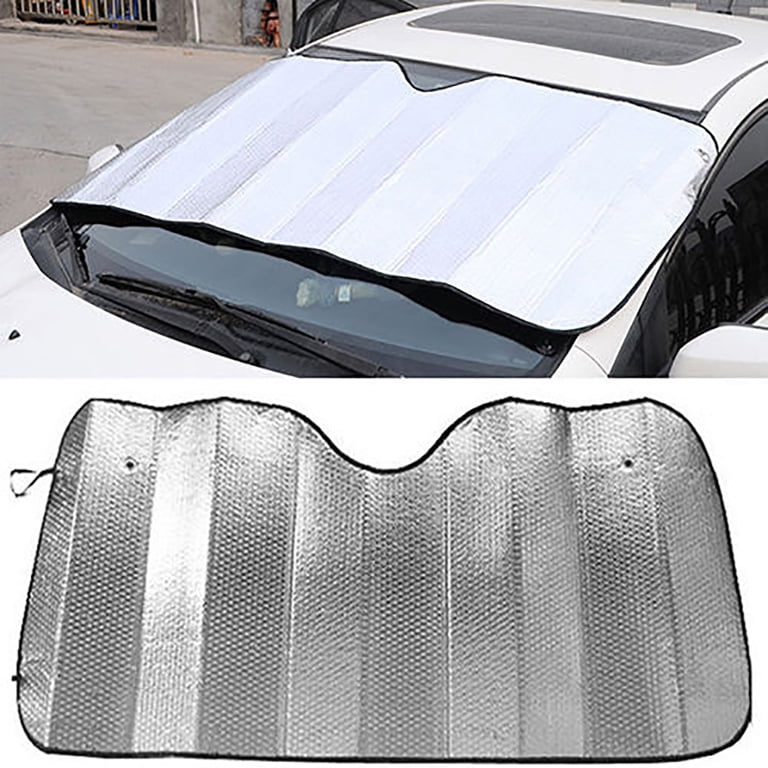Dickno 2-Pack Car Front Window Sunshade 28x31 Inches – Silver Heat Shield To Keep Your Car Cool