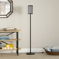 thumbnail image 2 of Evelyn&Zoe Delia 63.5" Tall Floor Lamp with Metal Shade, Blackened Bronze/Blackened Bronze, 2 of 10