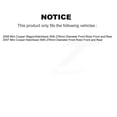 thumbnail image 2 of TEC Front Rear Ceramic Brake Pads Kit for Car Mini Cooper with 276mm Diameter Rotor KTC-100490, 2 of 10