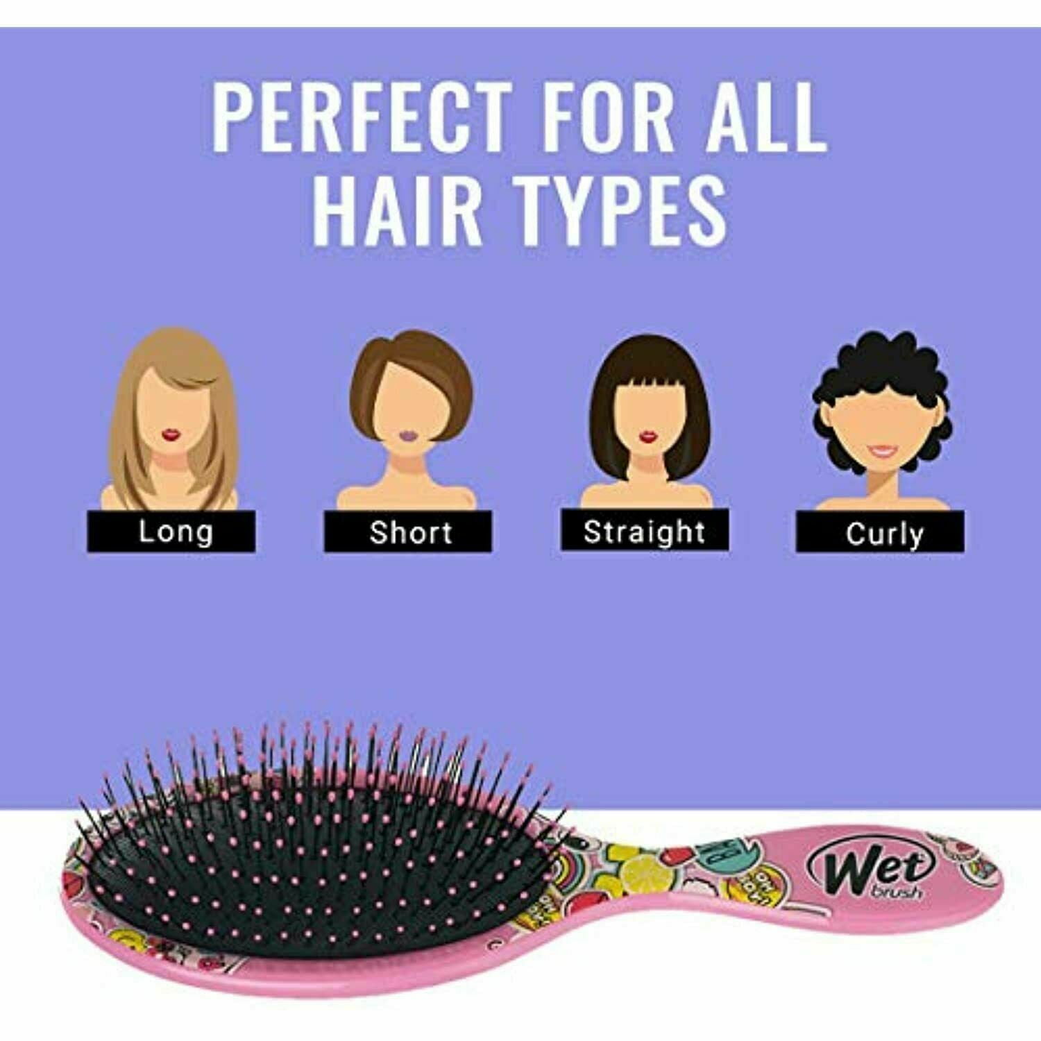 Wet Brush Original Detangler Disney Classic Brush - Peace Love Pink for Unisex - 1 Pc