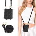 thumbnail image 2 of Allytechgroup Stylish Wallet Phone Case for Samsung Galaxy Z Flip 3 5G, Crossbody Shoulder Strap Make-up Mirror Ring Holder Stand Card Holders Shockproof Case for Girls Women, Black, 2 of 7
