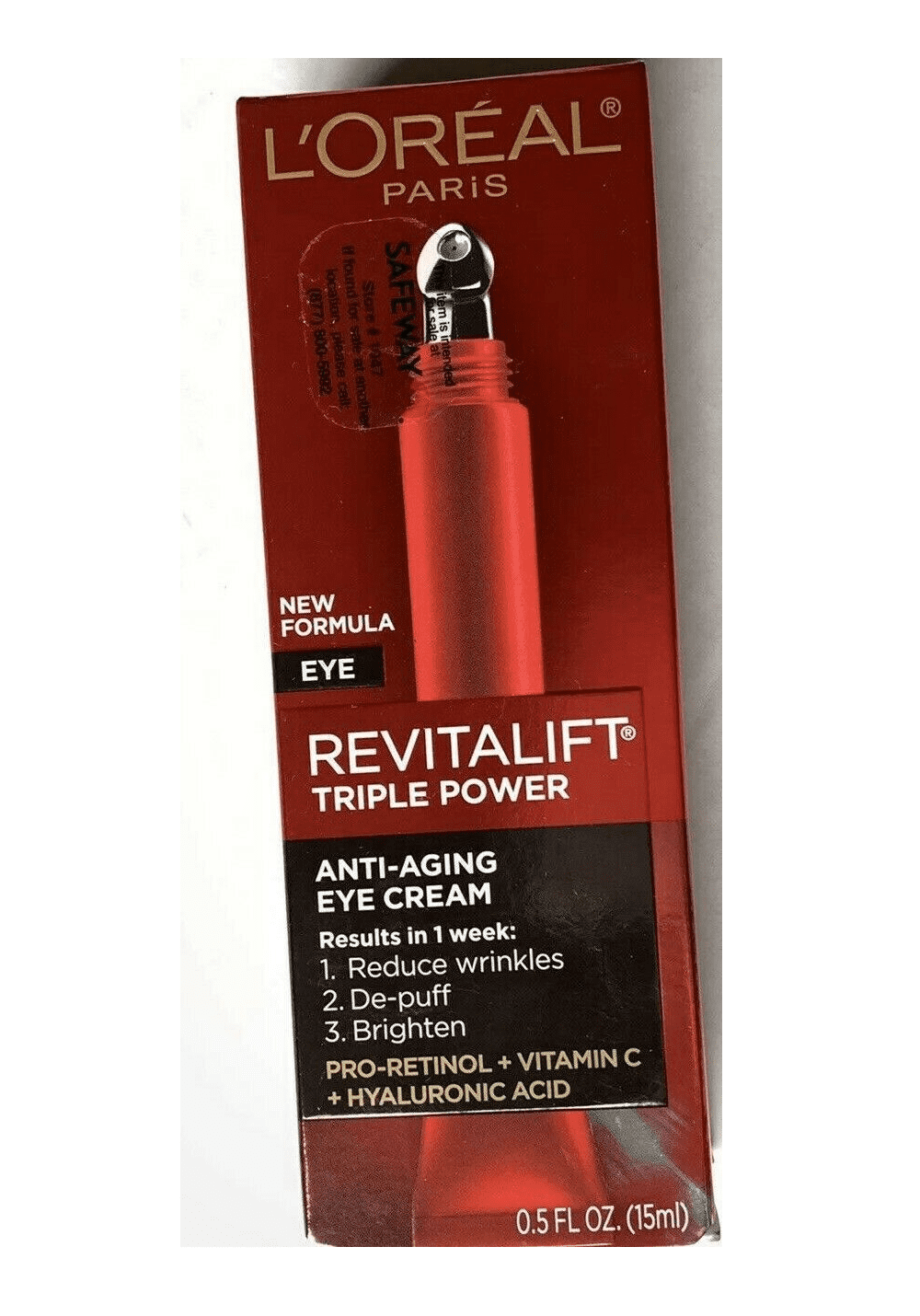 LOreal Paris Skin Care Revitalift Triple Power Eye Treatment Wrinkle