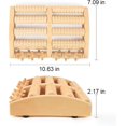 thumbnail image 2 of Masajeador de pies de madera, relaja y alivia el dolor de pies, fascitis plantar para hombres y mujeres, rodillo de pies para arco, talón, alivio del dolor muscular, 2 of 5