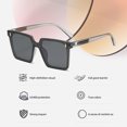thumbnail image 3 of Gafas de sol de moda, temperamento de tiro callejero, gafas de personalidad de moda, hechas de PC, 3 of 5