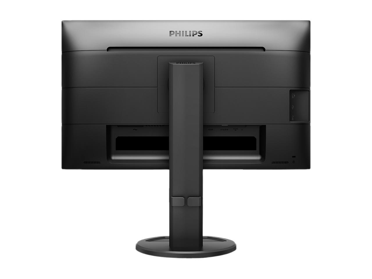 Phillips B-Line 24" IPS 1920x1080 HDMI VGA DVI DP USB 60hz 5ms HD LCD Monitor- 241B8QJEB - image 5 of 10