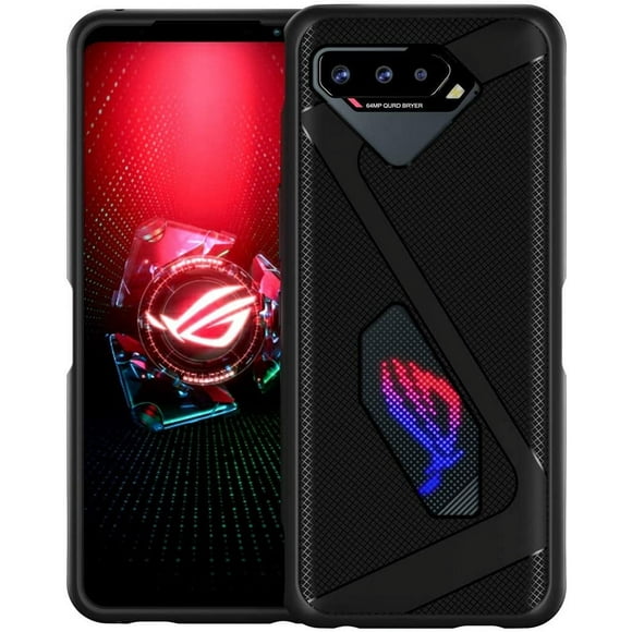 Case for ASUS ROG Phone 5 Armor Case - TPU Frame with Clear PC Back Air Trigger Compatible Drop Protection, Shock-Absorbing Slim Rugged Protective Phone Cover