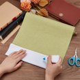thumbnail image 3 of 51x11.8 Inch Green Grassy Book Cloth Paper Backed for Book Cover Binding Weave Linen Fabric Surface Protector Book Binding Cloth for Adult Scrapbooking Album DIY Crafts Dark KhakiDIY, 3 of 9