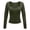yue866-Army Green-Women's Tops, variant on KHONTS Women's Long Sleeve V-Neck T Shirts Slim Fit Basic Fall Crop Tops Seamed Going out Tops Yellow XL