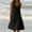 Black, variant on Kiplyki Women's Summer Dresses 2024 Holiday Solid Color V Neck Sleeveless Party Beach Slip Dress
