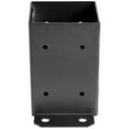 thumbnail image 4 of VEVOR 4"x4" Post Base, 10-Pack - 3.6"x3.6" Deck Post Anchors, 2.5 lbs Heavy-Duty Black Powder-Coated Steel Brackets for Deck Supports and Porch Railing Holders, 4 of 12