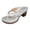 Silver, variant on DAFEI Women's Dress Sandals Flip Flops Women's Flip Flops Chunky High Heels OpenToe Block Dress Bridal Party Wedding Shoes