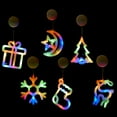 thumbnail image 1 of 6 pcs LED Christmas Window Lights Silhouette Decoration Lighted Bell-Tree-Reindeer-Snowflake-Star Battery Operated with Suction Cup, 1 of 5
