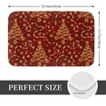 thumbnail image 2 of Bingfone Arbre de Noël sur Fond Rouge pour Paillasson 16"x24 Pouces Entrée avant Antidérapant Profil Bas Lavable pour Entrée, 2 of 7