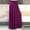Purple, variant on Baqcunre Fashion Elastic Waist Solid Pleated Skirt Vintage A-line Loose Long Skirts A Line Skirt Pleated Skirt Long Skirt Women Clothing Skirts For Women,Color Purple,Size S