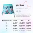 thumbnail image 5 of iEFiEL Girls Print Swim Shorts Side Drawstring Boyshorts Tankini Bottoms for Beach Pool Swimming Blue 8, 5 of 5