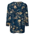 thumbnail image 5 of Womens Blouses Long Sleeve Shirt Women Casual Fashion Solid Color Button T-Shirt Long Sleeves One Shoulder Top Blouse Tops Black-5 XL, 5 of 5