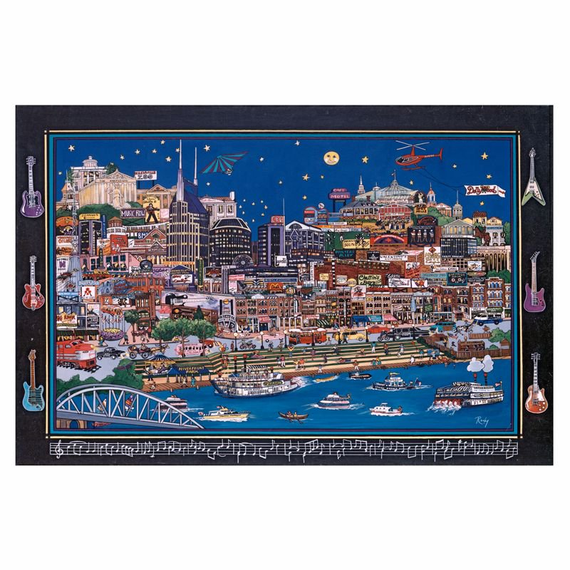 1000 piece Jigsaw Puzzle Nashville,Tennessee by Wuundentoy Walmart