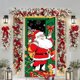 thumbnail image 4 of 35 X 79 Inch Christmas Door Cover - Santa Claus Pattern - Christmas Day Door Decoration - Festival Party Decoration, 4 of 6