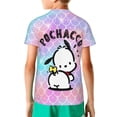 thumbnail image 2 of Sanrio Pochacco Kids T-Shirt 3d Printed Graphic T-Shirts Boys And Girls Short Sleeve Shirts For Youth Kids X-Small, 2 of 6