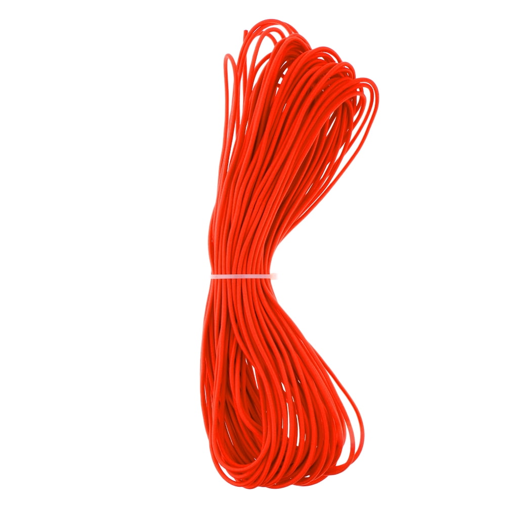 0.12 x 16.4ft Orange Strong Elastic Bungee Rope Shock Cord Tie Down