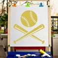 thumbnail image 5 of Large Baseball Bat Stencils 12x12 Inch Reusable Sport Stencil Template Signs Decoration for Painting on Wood Wall Scrapbook Card Floor and Tile Drawing, 5 of 9