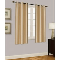 VELVET GOLD BLACKOUT ENERGY EFFICIENT THERMAL PANEL WINDOW GROMMET DRAPE LIGHT FILTERING SIZE 35" WIDE X 63" LENGTH EACH PANEL