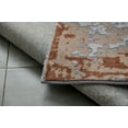 thumbnail image 4 of Amazing Rugs, LLC. "Zara Contemporary" Washable Super Soft Area Rug with Abstract Design Gray/Brown/Rust 3' x 5' Abstract 0.76 - 1 inch Stain, 4 of 7