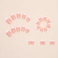 thumbnail image 3 of EcoNesxp 24 Pcs Ongles Autocollants Blancs à Bout Français Ongles Postiches Courts Carrés Ongles Postiches Roses en Acrylique Colle pour Ongles Réutilisable Ongles Nude Ongles Postiches Blancs Couverture Complète Ongles Autocollants Pièces de Design Français Blanc Bout Français Pr, 3 of 5